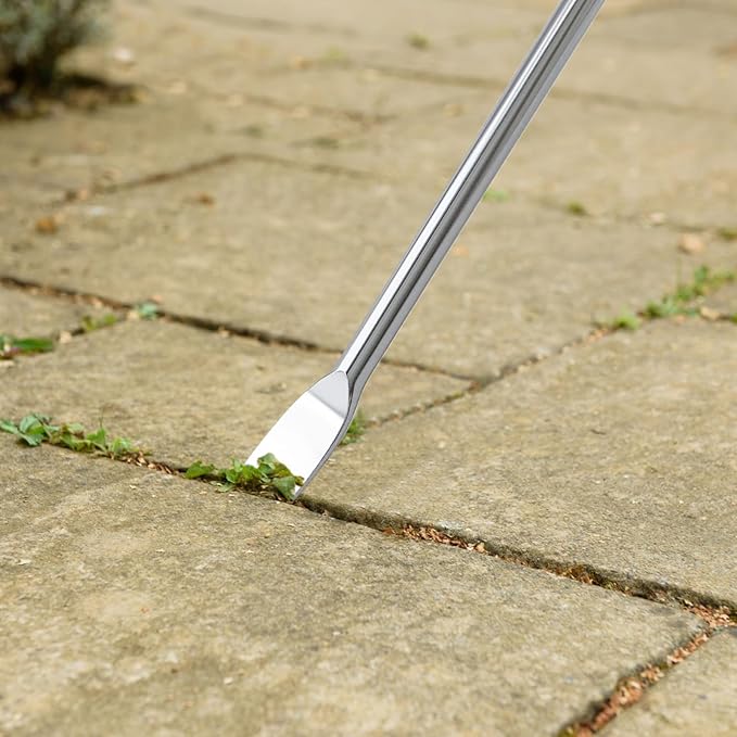1 Pieces Hand Weed Puller Tool with Gloves, Stainless Steel Pronged Garden Weed Remover Tool, Garden Weeder Tool for Lawn Farmland Transplant Gardening Plant Tool