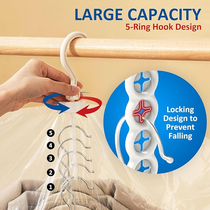 Hanging Vacuum Storage Bags, 4 Pack Hanging Storage Bags for Clothes With Electric Pump, Vacuum Sealed for Suits, Dress, Jackets (2 Long, 2 Short)