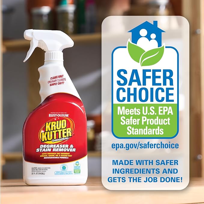 Krud Kutter KK326-6PK Original Concentrated Cleaner/Degreaser Stain Remover Spray, 32 oz, 6 Pack