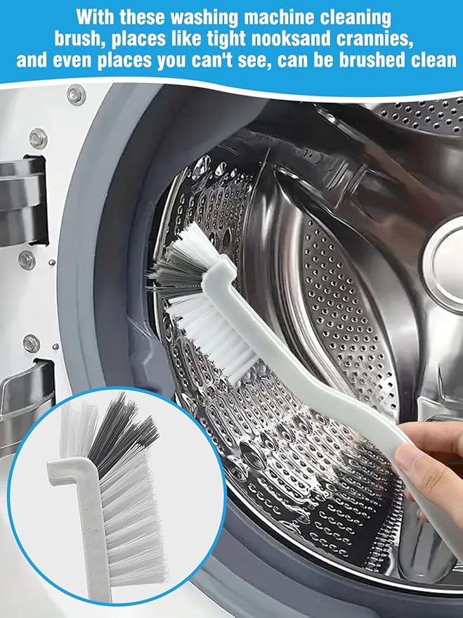 8 Pack Washing Machine Cleaning Brush Kits, Front Load Washer Cleaner Tools Accessories, for Tight Spaces and Washing Machine Rubber Seals