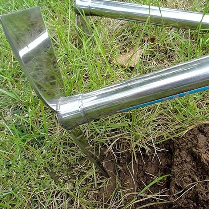 15 Inch Stainless Steel Garden Hoe Pick Multipurpose Hand Tool Digging Weeding Seeding Turning Soil Mining Tools Mining Tools