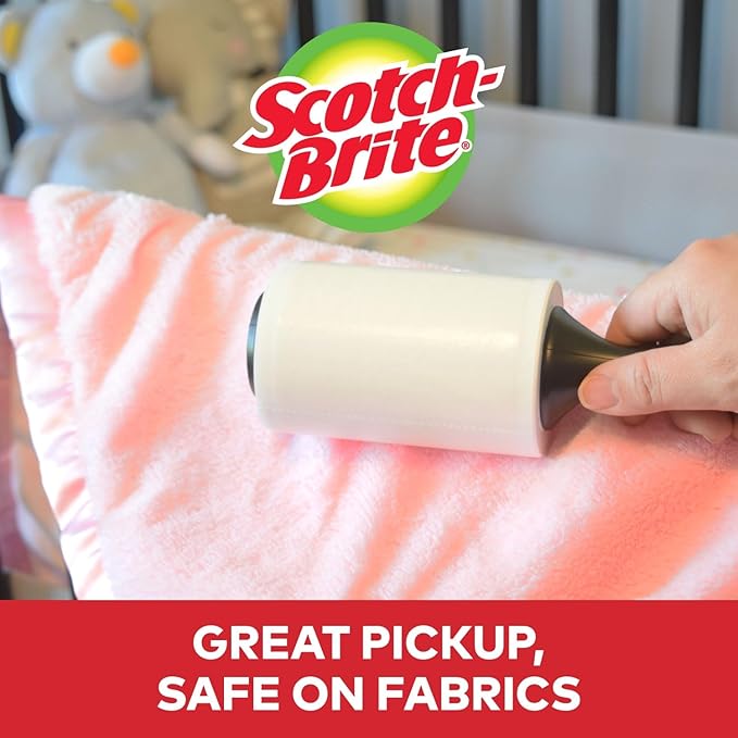 Scotch 3M Mini Lint Rollers 3-Pack (30 Sheets Each), Travel-Size Sticky Lint Removers for Clothes, Furniture and Pet Hair