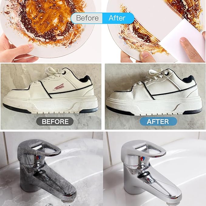 Magic Sponge Eraser Foam Cleaning Sponges 10PCS Multi-Functional Power Scrubber for Kitchen Dish Household Cleaning Bathroom Toilet Wall Cleaner