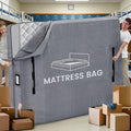 Mattress Bags for Moving and Storage, BETU Waterproof Mattress Protector Twin XL Mattress Cover for College Dorm Essential with 8 Heavy Duty Handles and Zipper Thick Moving Supplies (82x42x13.5 Grey)