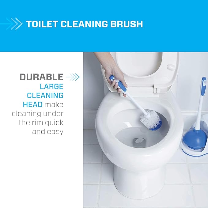 Mr. Clean Toilet Bowl Brush and Plunger Caddy Combo (Set of 2)