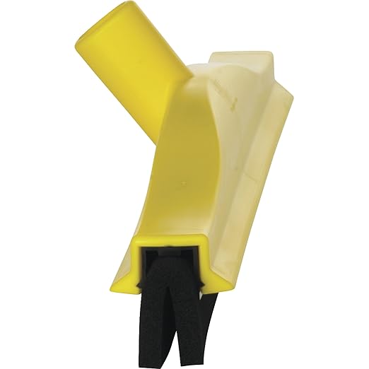Vikan 77526 Squeegee,Fixed Head,Bench,16",PP/RB,Yellow