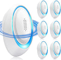 2025 Upgraded Ultrasonic Pest Repeller Indoor Ultrasonic Repellent, Mouse Repellent for Roach, Rodent, Mouse, Mosquito, Mice, Spider, Ant, Bugs Electronic Plug-in Pest Control 6 Pack（White）