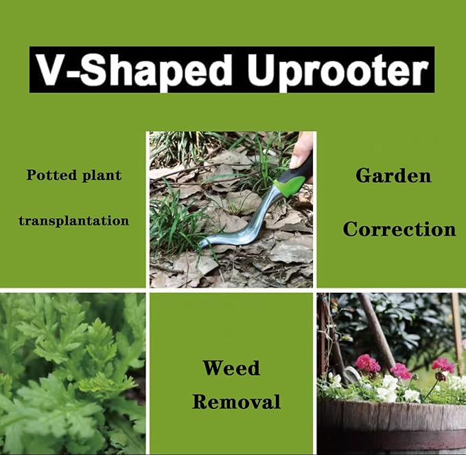 2025 Hand Weeder Tool, Rubber Handle Manual Weeder Puller Tool, Uprooting Weeding Tools, Crack Weeder Crevice, 4 Teeth Weeding Tool, Weeding Artifact Tool for Gardening(3 Pcs)