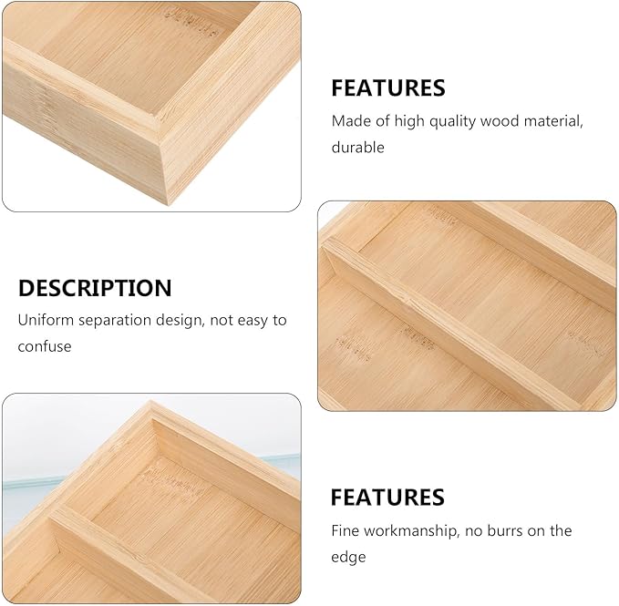 Luxshiny Wooden Glasses Display Tray and Sunglasses Organizer Rack Eyewear Storage Holder for Home and Store, Set of 5