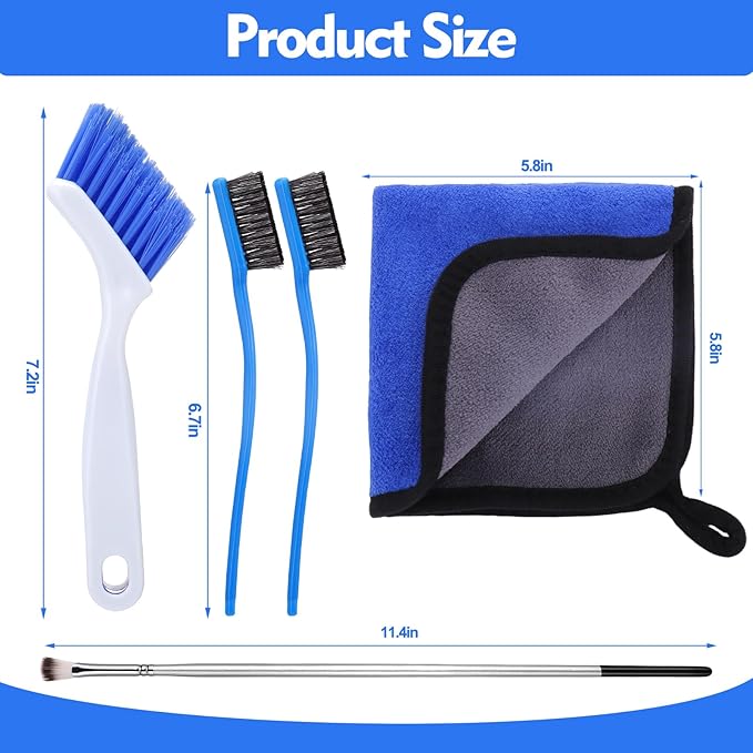 XANGNIER Toaster Cleaning Brush Set,5 Pcs Cleaner Supplies Tools kit for Toasters 2 Slice/ 4 Slice Accessories(Excluding Toaster)