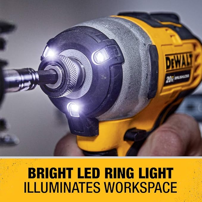 DEWALT ATOMIC 20V MAX* Impact Driver, Cordless, Compact, 1/4-Inch, Tool Only (DCF809B)