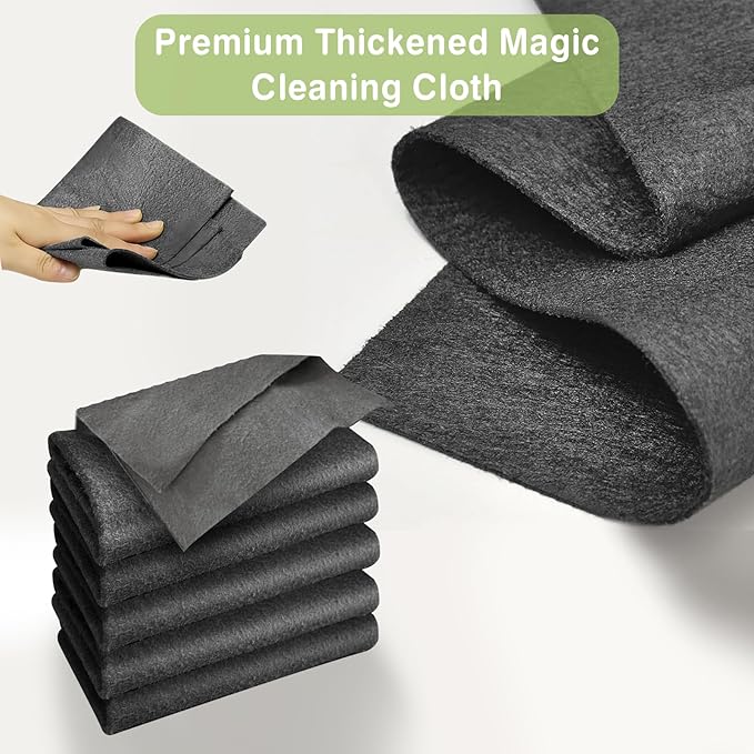 Thickened Magic Cleaning Cloth, Reusable Magic Cleaning Cloths for Glass, Streak Free Microfiber Magic Cleaning Cloth Reusable Rags for Kitchen, Windows, Mirrors, Cars (20)