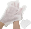 60 Pieces White Microfiber Dusting Gloves Artisan Dusting Mitt Microfiber Cloth Replaces Dust Wipes Feather Dusters for Locks in Dust Pet Hair Sensitive Cleaning Possible Dual-Sided Disposable