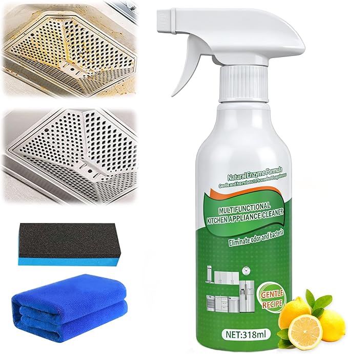 Kitchen Cleaner Remover Spray,Kitchen Multi-Purpose Foam Cleaner Spray,Kitchens Oil Stains Cleaner,Oil Stains Clean Up Kitchens,Clean Up Kitchen Oils Stains,Cleans Up Kitchen-Oils Stains Spray (318ml)