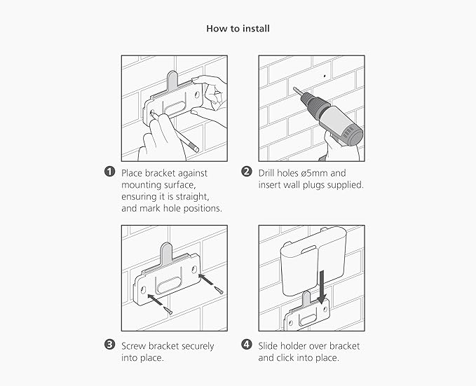 Joseph Joseph CleanTech Wall-Mounted, Adjustable Long Handle Broom Sweeper with Dust-Shield Storage, Indoor Sweeping Floor Brush with Soft Bristles