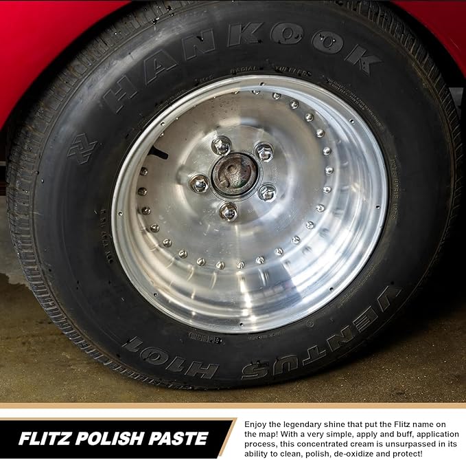 Flitz 1.76oz Metal Polish Paste + 16" x 16" Microfiber Cloth