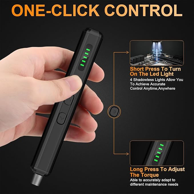 Mini Electric Screwdriver, 3.7V Precision Screwdriver Set Cordless Screwdrivers Rechargeable 72 In 1 Magnetic Bit Repair Tech Tool Kit for Electronics Computer Phone Laptop Camera RC Car Watch Glasses
