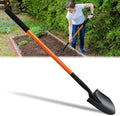 Small Shovels for Digging, Garden Spade Shovel Beach Shovels with 43.3in Handle,Heavy Duty Portable Metal Shovel for Gardening Camping Trenching Digging Landscaping,Off-Road Use, Orange