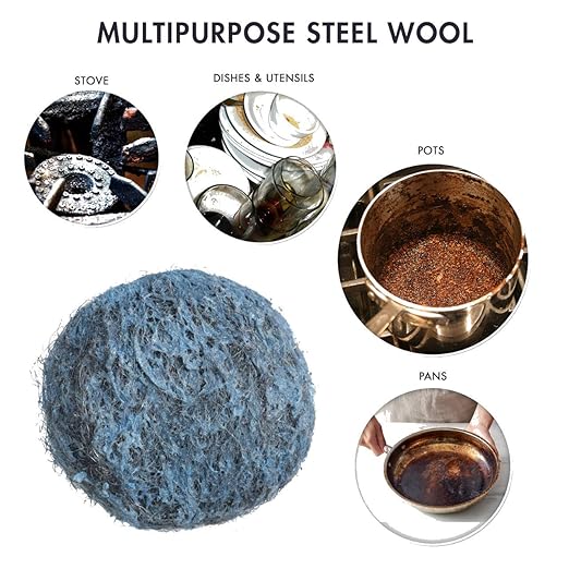 SCRUBIT 20 Pack Steel Wool Soap Pads - Metal Scouring Cleaning Pads for Dishes, Pots, Pans, and Ovens - Pre-Soaped for Easy Cleaning of Tough Kitchen Grease and Oil