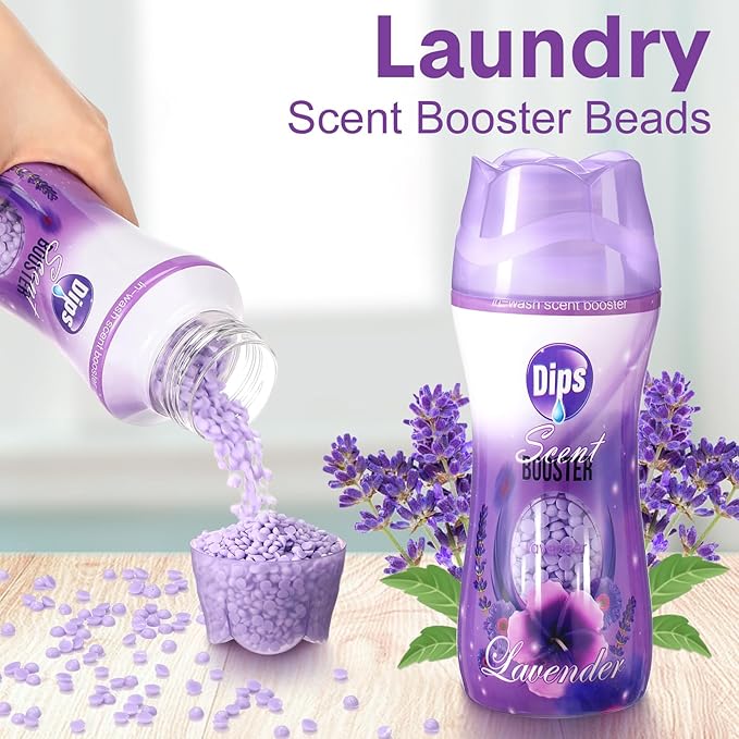 8 Pack in Wash Scent Booster Beads 73.6 oz Laundry Boosters Laundry Room Beads(Lavender)