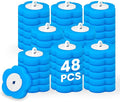Toilet Bowl Wand Refills, 48 Pcs Disposable Toilet Brush Cleaning Sponges Heads, Not Compatible with Other Wand