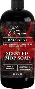 Lapew Baccarat Scented Mop Soap - Luxury Floor Cleaner Concentrate for Mopping Tile, Laminate, Vinyl & Hardwood | Streak-Free, Low-Foam | 36 oz