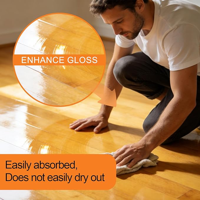 Acid-Free Enzyme Floor Cleaner, Concentrated All-Surface Formula for Hardwood/Tile/Laminate/Marble, Pet-Safe Streak-Free for Mopping & Spraying - 17.6 Fl Oz