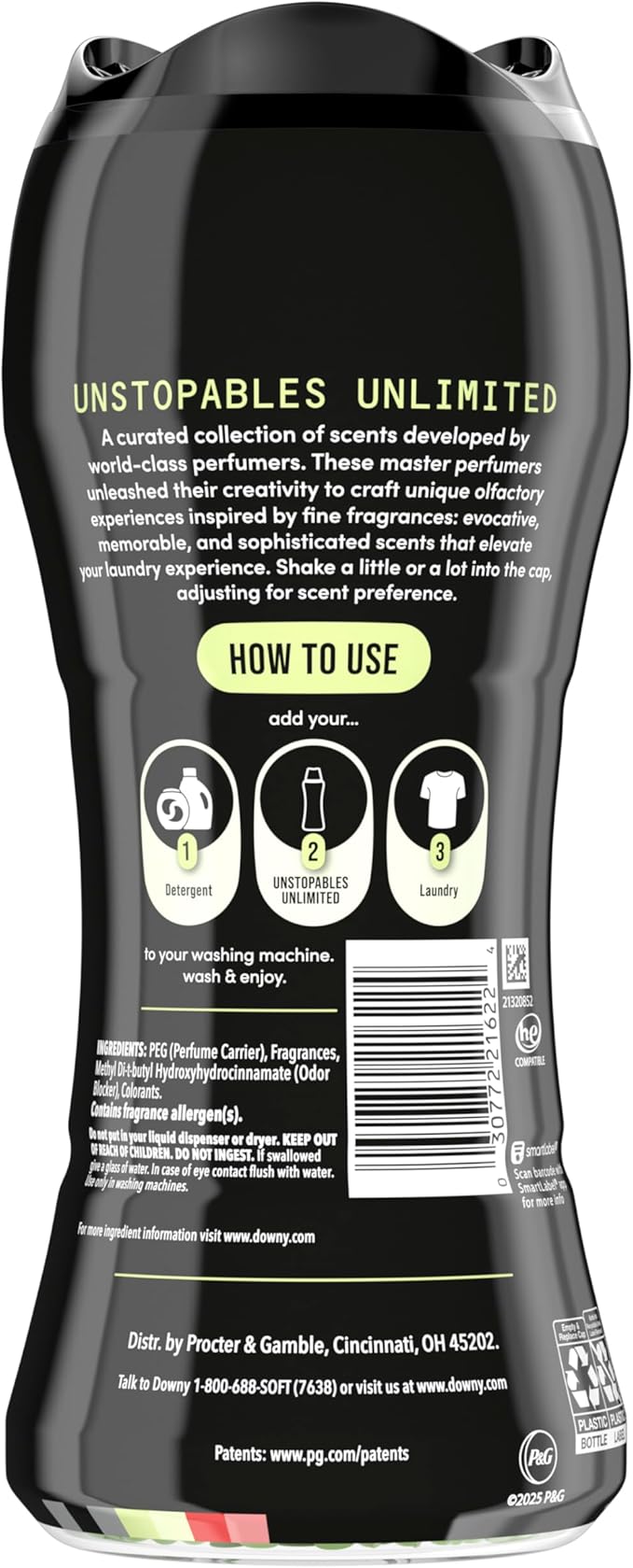 Downy Unstopables Unlimited Collection In-Wash Laundry Scent Booster Beads, No. 09, Fine Fragrance, Long-Lasting Fresh Scent Beads, 10.7 oz