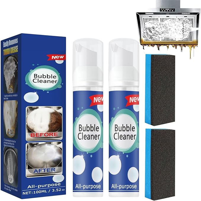 Bubble Cleaner Foam,All-Purpose Bubble Cleaner Spray, Foam Cleaner All Purpose Duty, Suitable for Cleaning Pots