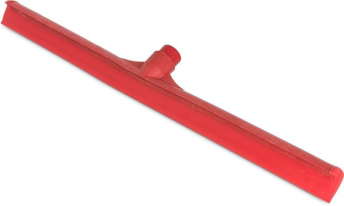 SPARTA 3656805 Plastic Floor Squeegee, Shower Squeegee, Heavy Duty Squeegee With Rubber Blade For Windows, Glass, Shower Doors, Floors, Windshields, 24 Inches, Red, (Pack of 6)
