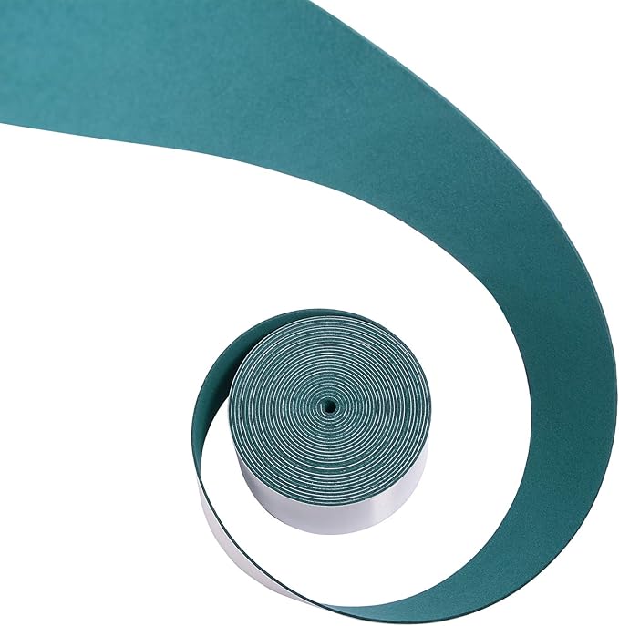 FOSHIO Micro Fiber Felt for Squeegee Edge Wrapping 5 Meters Length - Dark Green Suede Felt to Cover The Edges of Hard Card Squeegees