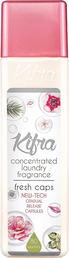 KIFRA FRESH CAPS Concentrated Laundry Fragrance 6.76 Fl Oz 200ml 80 Washing Cycles
