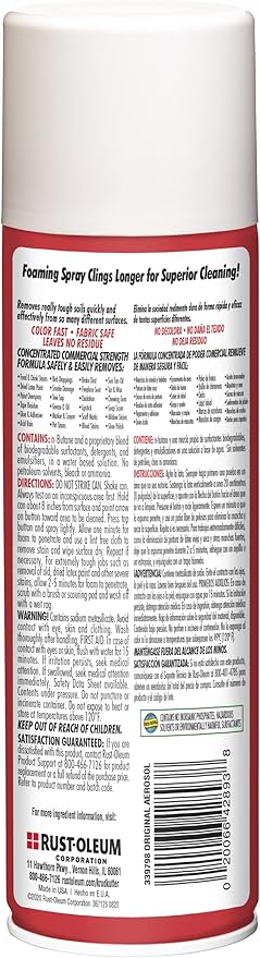 Krud Kutter 339798-6PK Original Concentrated Cleaner/Degreaser Stain Remover Aerosol, 20 oz, 6 Pack