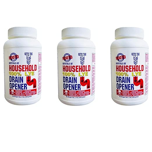 1030 1 Lb. Drain Cleaner with Lye, 3 Pack