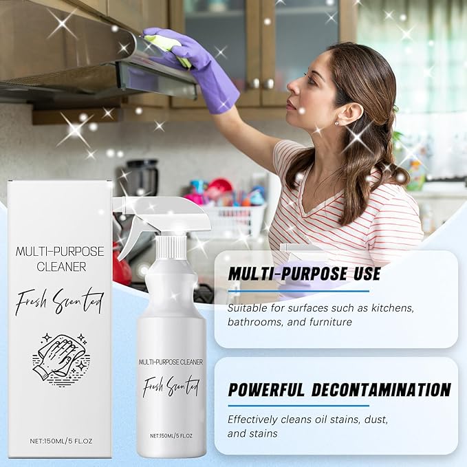2Pcs R & W Multi Purpose Cleaner, Brazilian Waves Multi Purpose Cleaner,R and W Luxurious Scent, All-purpose Rinse-free Cleaning Spray,Multipurpose Bathroom Foam Cleaner