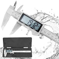 Digital Caliper, IP54 Waterproof Stainless Steel Caliper Measuring Tool, Vernier Caliper with Huge LCD Screen, Auto - Off Feature, Inch and Millimeter Conversion (6 Inch /150 mm)
