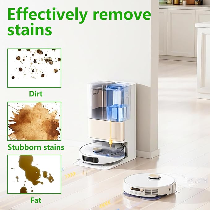 1000 ml Floor Vacuum Cleaner Detergent Refill for Dreame Cleaning Solution,Compatible with Dreame X Series and L Series Robot Vacuum and Mop.