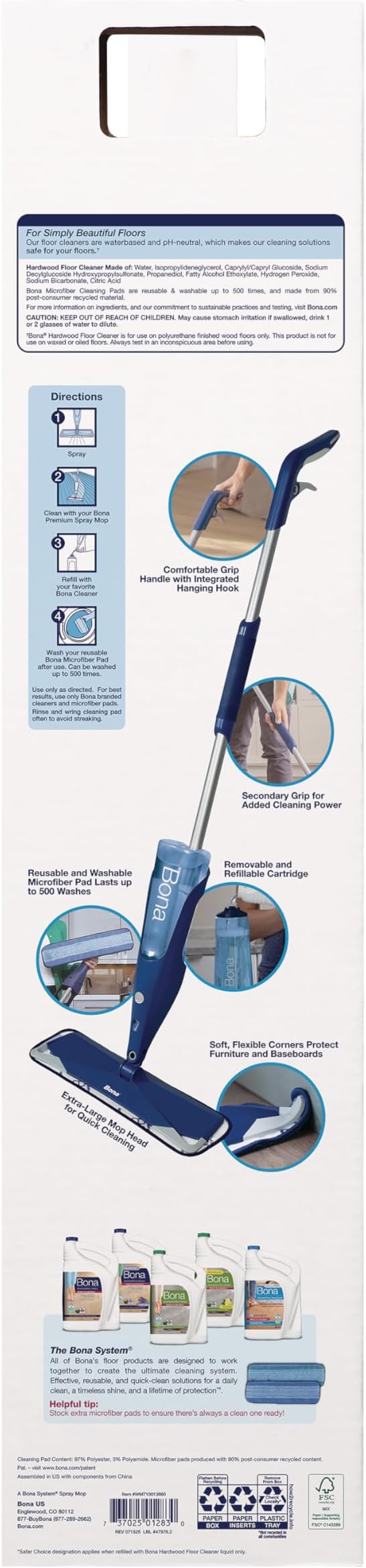 Bona Hardwood Floor Spray Mop Premium