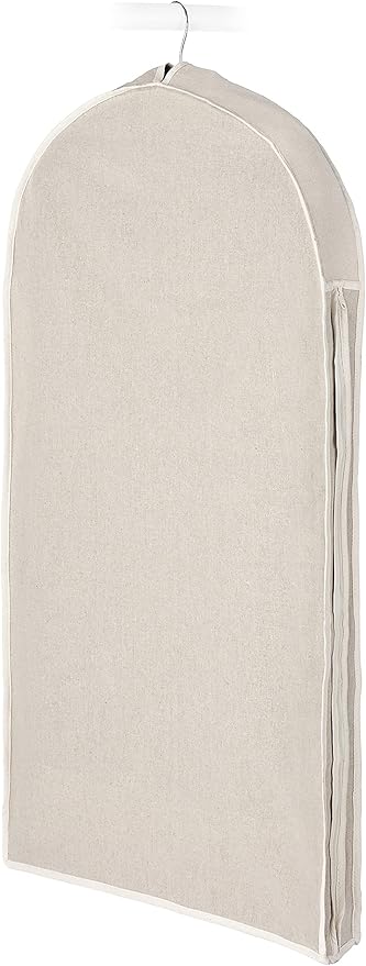 Whitmor Zippered Garment Bag Natural Linen, Large