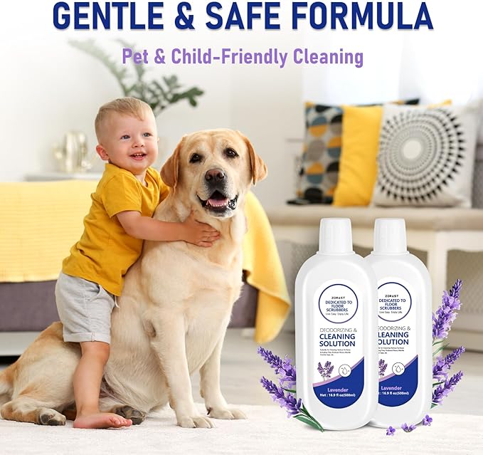 Floor Cleaning Solution Compatible with Tineco Floor One & iFloor Series, 2-Pack 16.9floz Lavender Scent Floor Cleaner Deep Cleans for Multiple Hard Floors