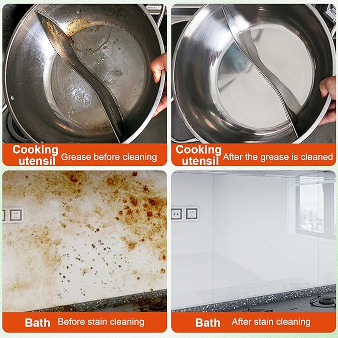 Heavy Oil Cleaner Stain,Heavy Oil Stain Cleaner Kitchen,Clean Up Kitchen Oil Stains Spray,Kitchen Spray Cleaner,Multi-purpose Oils Stain Cleaner,Clean Up Kitchens Oil Stains (300ml)
