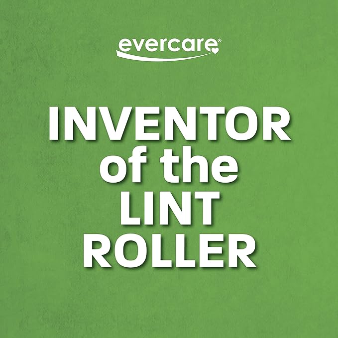 Evercare All Purpose Pet Hair Lint Roller,100 Sheets – Reusable Sticky Roller for Pet Hair,Cat & Dog-Hair Remover,Lint Remover,Pet-Hair-Remover for Furniture,Clothing & Cars,(Pack of 6)