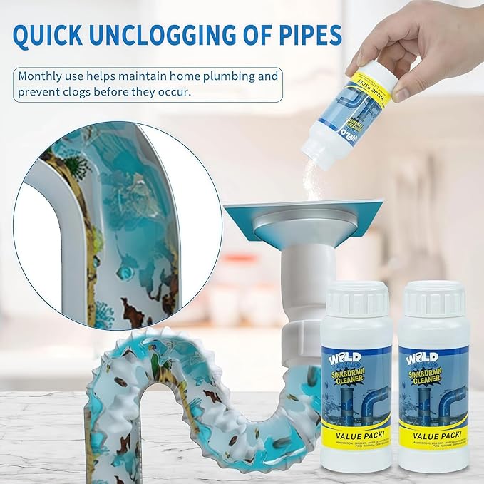 2026 New Wild Tornado Drain Cleaner, Toilet Clogged Drain Solution, Drains Foam Cleaners, for Kitchen Toilet Pipeline Quick Cleaning Tool (1PC)