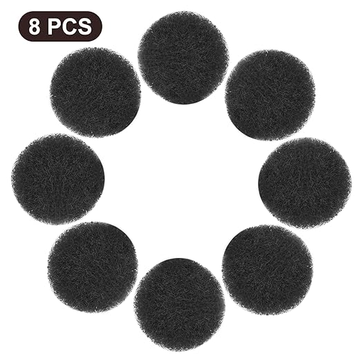 BokWin 8 Pcs 5 Inch Round Scouring Pads Drill Scrubber Pads Hook and Loop Scuff Pads for Clean Polishing(Grey)