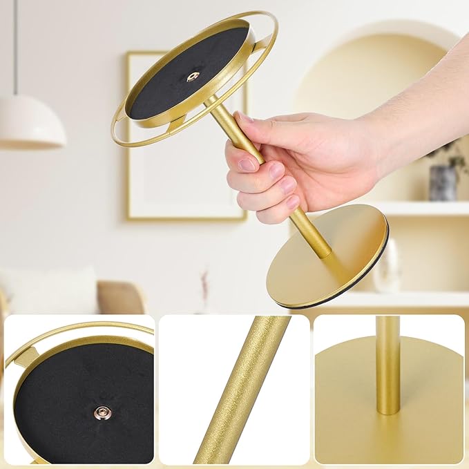Sunglasses Organizer Glasses Display Rod Eyeglass Holder Stand Gold Metal Eyewear Storage Rack for Desk Tabletop Use
