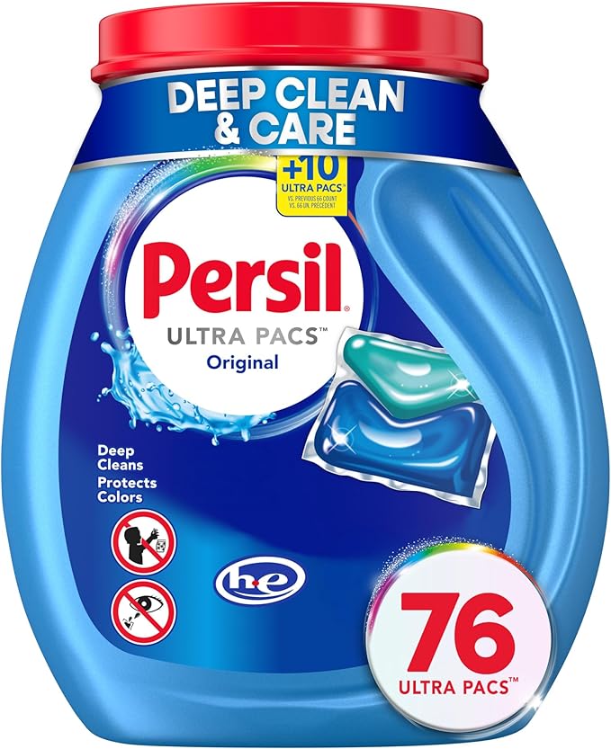 Persil Ultra Pacs Original Everyday Clean Laundry Detergent, 76 count