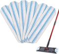 H2prO Mop Pads Replacements Compatible with Flat Mop System, Replace Mop Heads for Mop, Machine Washable Reusable Microfiber Pad Refills for Floor Cleaning (6 Pack)