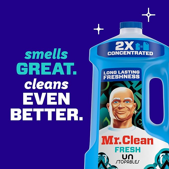 Mr. Clean 2X Concentrated Multi Surface Cleaner with Unstopables Fresh Scent 99 fl oz