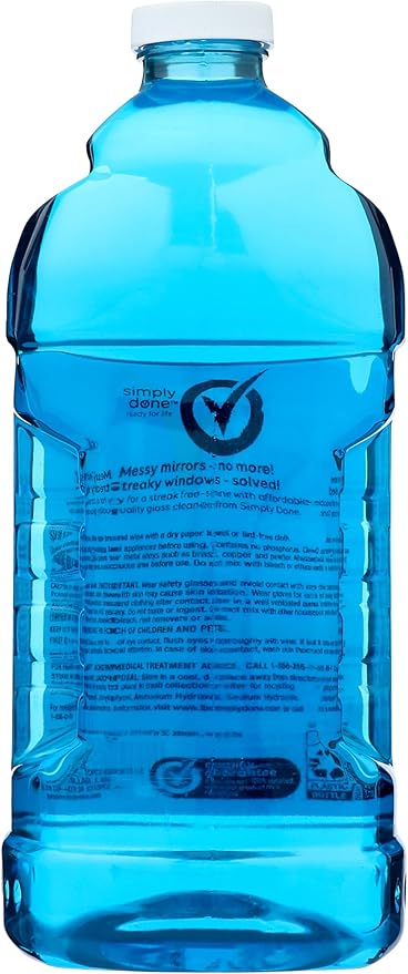 Glass Cleaner Refill, with Ammonia, 67.6 Ounce