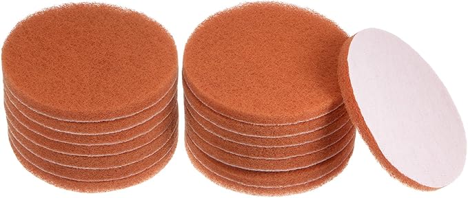 HARFINGTON 15pcs Drill Power Brush 5 inch Tile Scrubber Scouring Pads 2000 Grit for Bathroom Kitchen Household Cleaning
